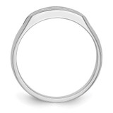True Origin 14k White Gold Men's 1/3 carat Lab Grown Diamond VS DEF Five Stone Channel Band