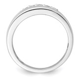 True Origin 14k White Gold Men's 1/4 carat Lab Grown Diamond VS D E F Band