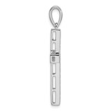 True Origin White Gold 14k 3/4 carat Lab Grown Diamond VS D E F Cross Pendant - PM-1206AEA5-9340