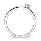 Two Promises 14k White Gold 1/20 carat Lab Grown Diamond VS/SI+ G+ Complete Promise Band - RM-A5254765-8195