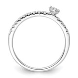 Two Promises 14k White Gold 1/4 carat Lab Grown Diamond VS/SI+ G+ Complete Promise Band - RM-AB18656F-4378