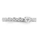 Two Promises 14k White Gold 3/8 carat Lab Grown Diamond VS/SI+ G+ Complete Promise Band