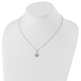 White Ice Sterling Silver Rhodium-plated 18 inch Citrine Necklace with 2 inch Extender