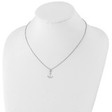 White Ice Sterling Silver Rhodium-plated 18 Inch Diamond Necklace with 2 Inch Extender - QW-BAA697E6-7638