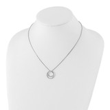 White Ice Sterling Silver Rhodium-plated 18 Inch Diamond Necklace with 2 Inch Extender - QW-D743BA5C-6523
