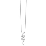 White Ice Sterling Silver Rhodium-plated 18 Inch Diamond Necklace with 2 Inch Extender - QW-DAD67620-3103