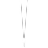 White Ice Sterling Silver Rhodium-plated 18 Inch Diamond Necklace with 2 Inch Extender - QW-EB25F846-2629