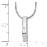 White Ice Sterling Silver Rhodium-plated 18 Inch Diamond Necklace with 2 Inch Extender - QW-F2B4D30E-8513