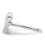 White Ice Sterling Silver Rhodium-plated Diamond Heart Ring - QW-CBBBE7E7-8111