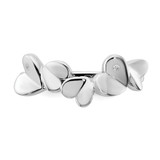 White Ice Sterling Silver Rhodium-plated Diamond Hearts Ring - QW-CF5EEF60-6155