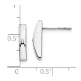 White Ice Sterling Silver Rhodium-plated Diamond Post Earrings - QW-E767F2F9-5442