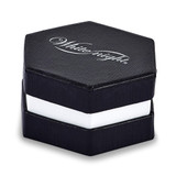 White Night Sterling Silver Rhodium-plated Black and White Diamond Round Ring - QR-B57645FD-4937