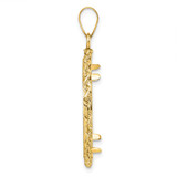 Wideband Distinguished Coin Jewelry 14k Diamond-cut with Rope 27.0mm Prong Coin Bezel Pendant