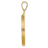 Wideband Distinguished Coin Jewelry 14k Polished 22.0mm x 1.9mm Screw Top Coin Bezel Pendant