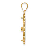 Wideband Distinguished Coin Jewelry 14k Polished Fancy 16.5mm Prong Coin Bezel Pendant - C8-96A0447B-3590