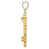 Wideband Distinguished Coin Jewelry 14k Polished Fancy 27.0mm Prong Coin Bezel Pendant - C8-0835899E-6337