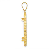 Wideband Distinguished Coin Jewelry 14k Polished Fancy 27.0mm Prong Coin Bezel Pendant - C8-5F3630C8-5066