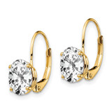 14k 8x6 Oval Leverback Earring Mounting - XL-96455C74-8264