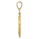 Wideband Distinguished Coin Jewelry 14k Polished Wide Twisted Wire 16.5mm x 1.35mm Screw Top Coin Bezel Pendant