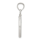 Wideband Distinguished Coin Jewelry Sterling Silver Polished and Diamond-cut 19.1 x 1.5mm $0.01 Screw Top Coin Bezel Pendant