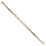 14k 9 carat Lab Grown Diamond VS+ F+ Complete Tennis Bracelet