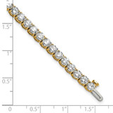 14k 9 carat Lab Grown Diamond VS+ F+ Complete Tennis Bracelet