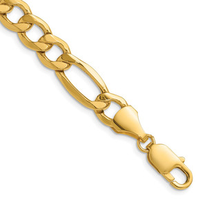 14k 9.4mm Semi-Solid Figaro Chain - BC-B4046AD4-6624