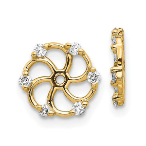 14k AA Diamond Earring Jacket - EJ-E874C725-9286