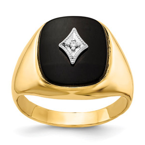 14k AA Diamond men's ring - X9-4208D6B2-5926