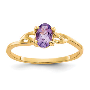 14k Amethyst Birthstone Ring - XB-58CAE14A-7728