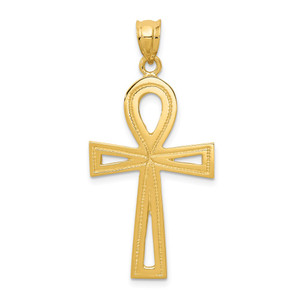 14k Ankh Cross Charm - C1-7E383204-5371