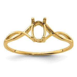 14k Birthstone Ring Mounting - XB-5F7DEABA-9209