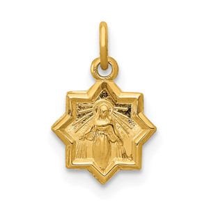14k Blessed Mary Charm - XR-824ECD0D-7522