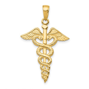 14k Caduceus Pendant - C2-487A0912-3271