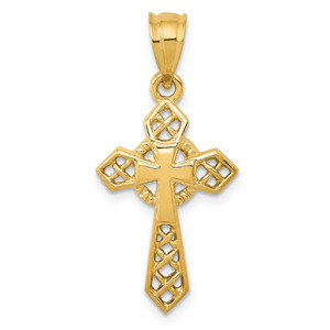 14k Celtic Cross Pendant - D8-19743A94-1527