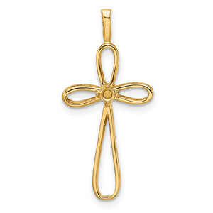 14k Cross Pendant Mounting - PM-098194C3-1032