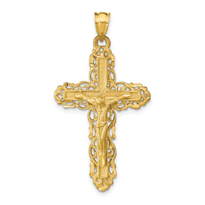 14k Crucifix Charm - C1-295503FA-3134