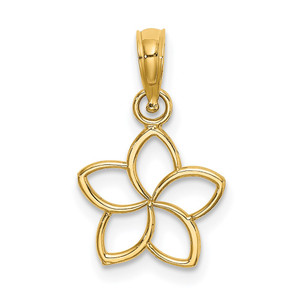 14k Cut Out Flower Charm