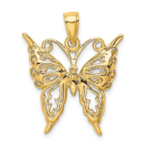 14K Cut-Out Butterfly Charm - K6-50F56AF9-7066