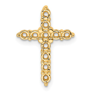 14k Diamond Cross Chain Slide Mounting - PM-84CE3B09-1656