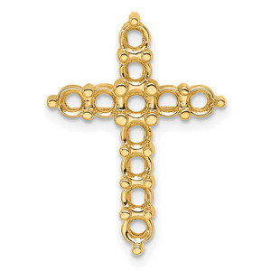 14k Diamond Cross Chain Slide Mounting - PM-A5D6F8E5-4792