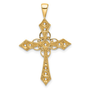 14k Diamond Cross Passion Pendant Mounting