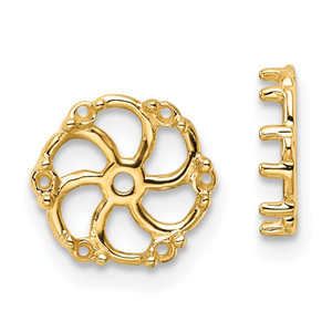 14k Diamond Earrings Jacket Mountings