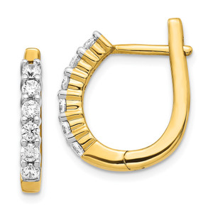 14k Diamond Hinged Hoop Earrings - EM-FCCF7797-8651