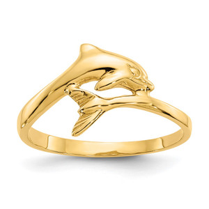 14k Dolphin Ring - R1-8FD3F5A4-8913
