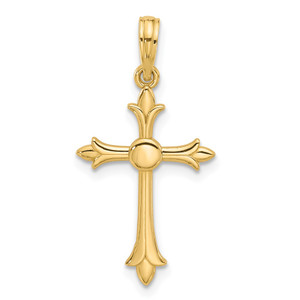 14k Fancy Cross Charm - D5-6377830D-1348