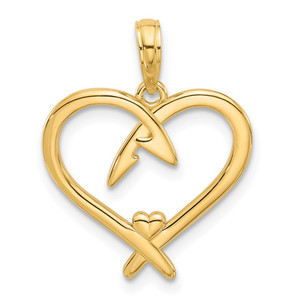 14k Fancy Heart Charm - D5-D9A5D2B1-2991