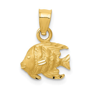 14K Fish Pendant - K3-5877136D-1991