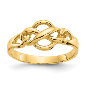 14k Free Form Knot Ring - D3-11282875-6149