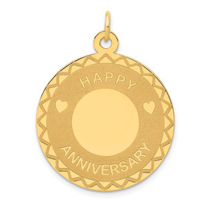 14K HAPPY ANNIVERSARY Charm - XA-A1633D16-4750
